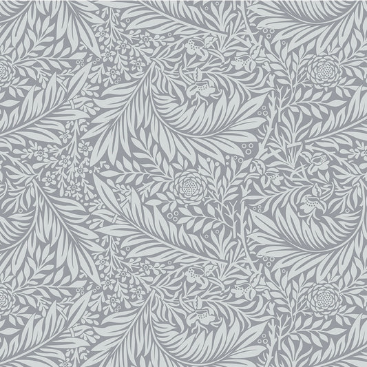 V&A, Larkspur silver by William Morris 108” wide