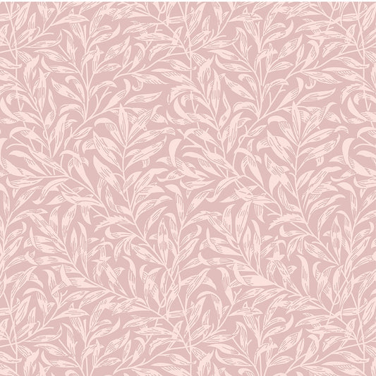 V&A,  Willow Bough Blush by William Morris 108” wide