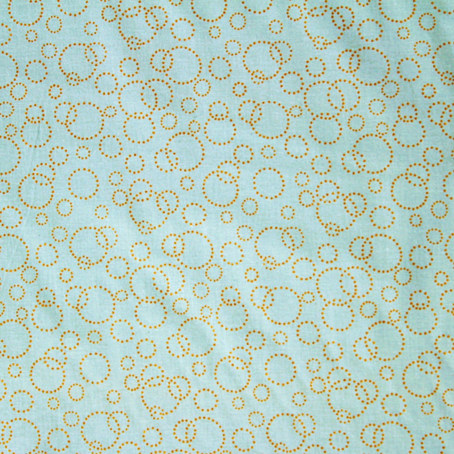 Nutex 108" wide golden circles green