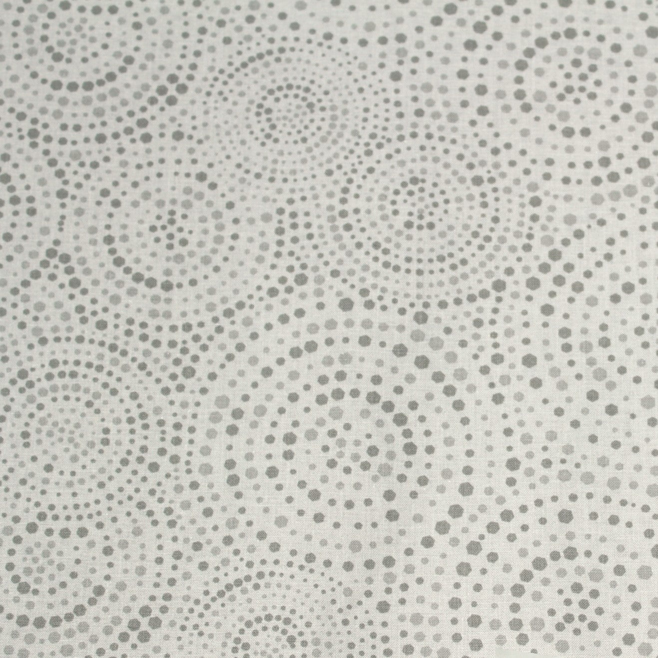 EQS "hexi dots" Grey, 108"wide 100% cotton backing fabric