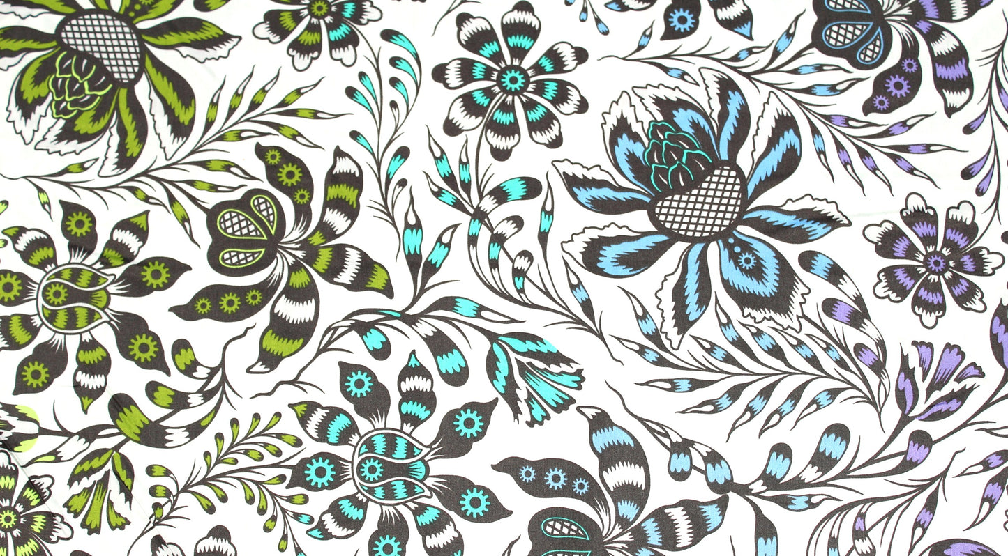 Stoff- "Tula pink"- Roar. 108" extra wide cotton fabric