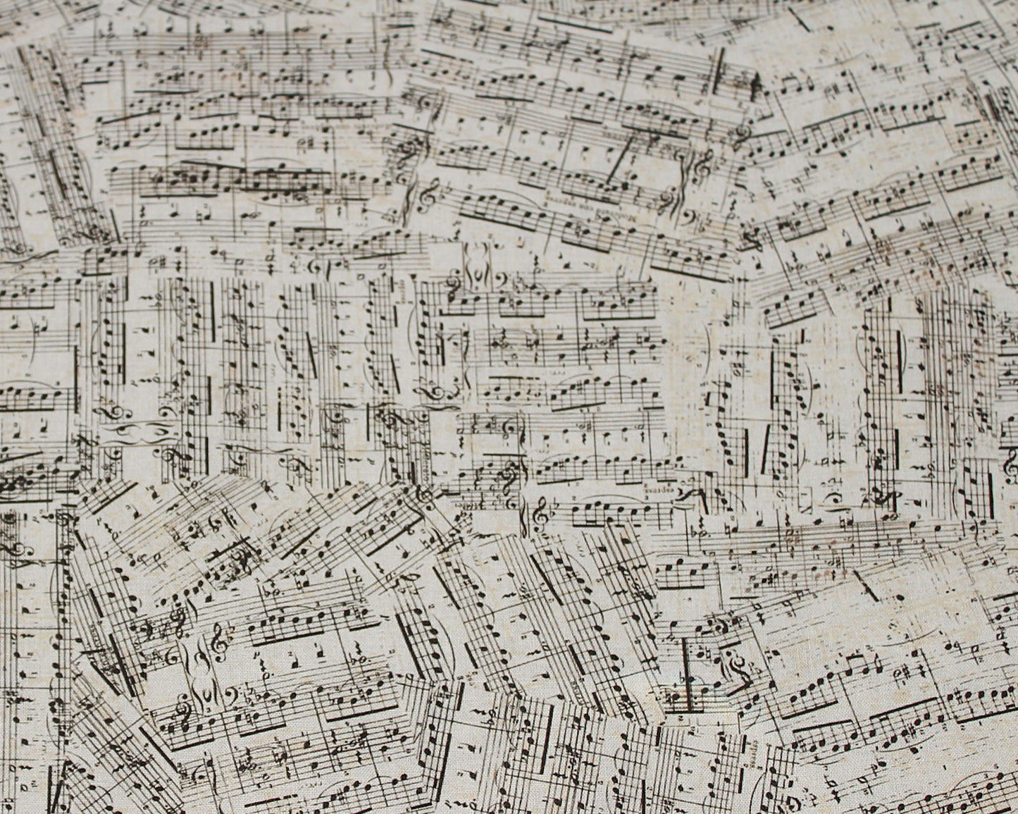 Stoff- Musical notes cream 108" wide Backing fabric.