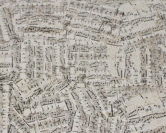 Stoff- Musical notes cream 108" wide Backing fabric.