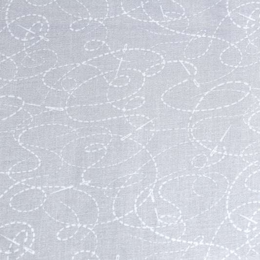 Stoff "needle and thread" 108" backing fabric, grey