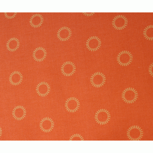 Bright orange with circle fat quarter